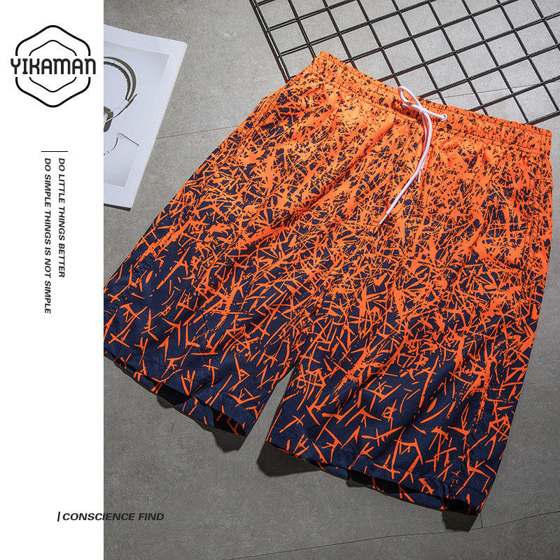 Pantalones cortos de playa al por mayor para hombres Ratio de impresión digital seca rápida
